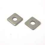 Stainless steel DIN 436 square washers for mechanical and hardware applications.