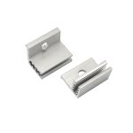 Aluminum adjustable clamp for solar panel mounting systems, durable and corrosion-resistant.