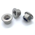 High-quality DIN6926 nylon lock nut with flange for secure fastening.