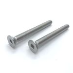 High-quality stainless steel hexagon socket countersunk flat head machine screw for precise fastenin.