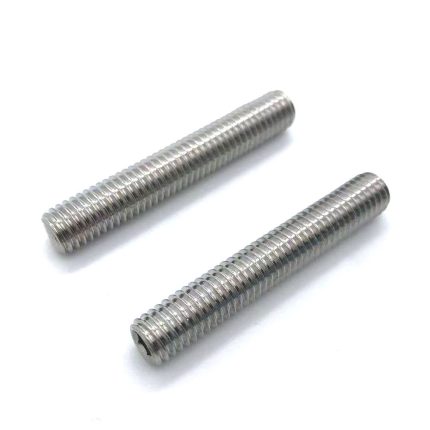 Hexagon socket set screws with cup point for secure fastening.