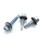Hex Head Roofing Screw with Self-drilling Tip for Metal Roofing.