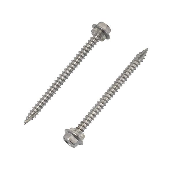 Hex Head Self Tapping Screw with Cutting Thread Self Tapping Hex Head Screw for Metal and Plastic Applications.