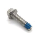 High-quality hexagon flange bolt with serrated surface for secure fastening. Ideal for mechanical an.