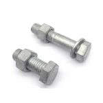 High strength hex bolt for heavy-duty fastening applications.