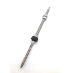 Hanger bolt for solar roof mounting, made of durable SS304 stainless steel.