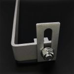 Solar photovoltaic roof hook for secure mounting.