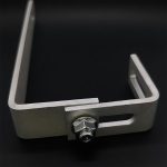 Solar photovoltaic roof hook clamp made of SS430 steel for solar panel mounting.