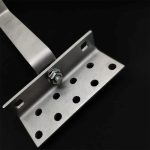 Adjustable roof hook for solar panel installation, made of durable metal for secure mounting.