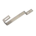 Adjustable roof hook for solar panel mounting, made of durable metal for secure installation.