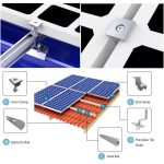 End clamp for solar panel mounting system.