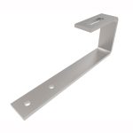 Hook bracket for solar tile roof mounting, made of durable metal for secure installation.