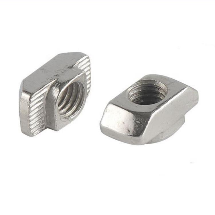 Square T Nut for Aluminum Profile Mounting Square T nut Channel Strut Spring Nut Aluminum Profile