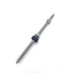 Bolt for solar panel mounting in steel structures, made of durable stainless steel.
