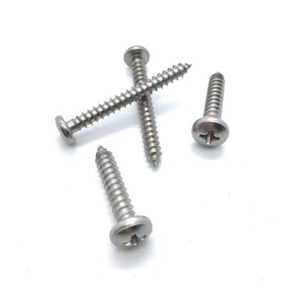 Pan head Phillips self tapping screws for metal and plastic applications.