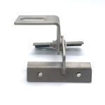 High-quality stainless steel adjustable solar panel mounting clamp for secure installation.