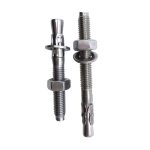 High-strength wedge anchor for secure concrete installation.