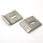 Stainless steel cladding fixing brackets for stone and marble installation.