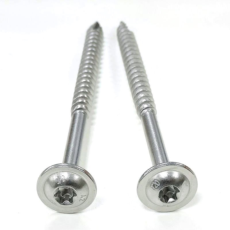 Torx Flanged Round Head Decking Wood Screw Torx flanged round head decking screw for wood fastening.