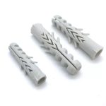 Expansion plastic nylon wall plug for secure fastening.