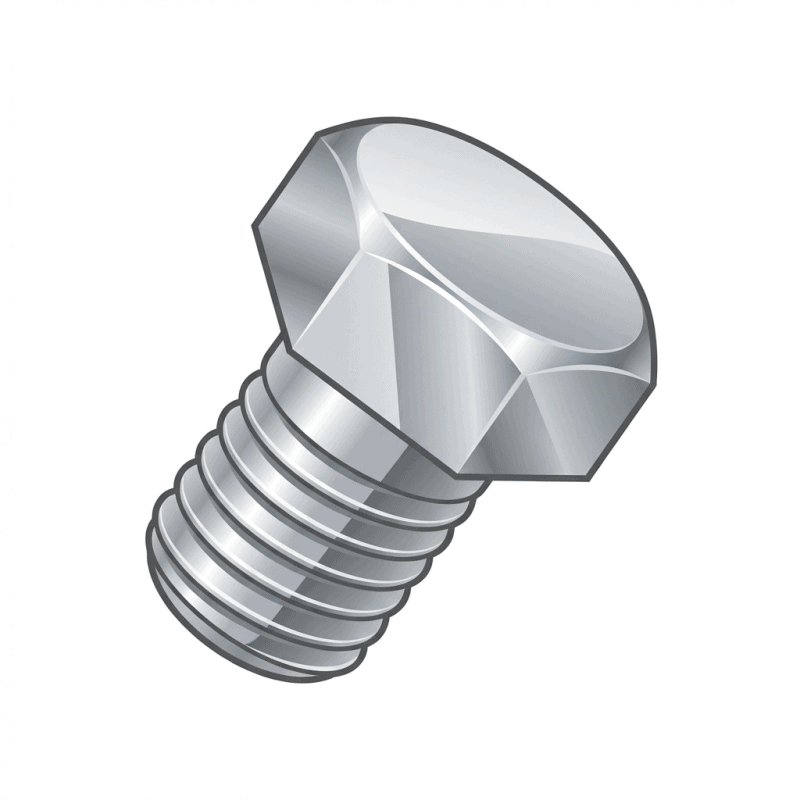 Hex head bolt for mechanical and hardware applications in Canada.