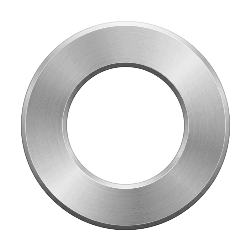 Steel washer for mechanical assembly, fasteners, and hardware applications.