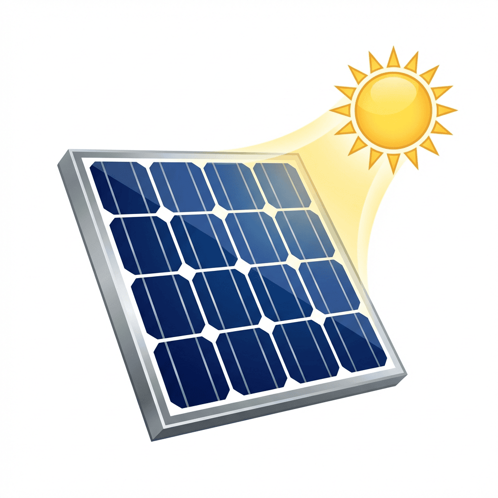 Solar panel capturing sunlight in Canada for renewable energy.