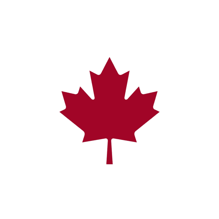 Canadian flag representing market presence in Canada.