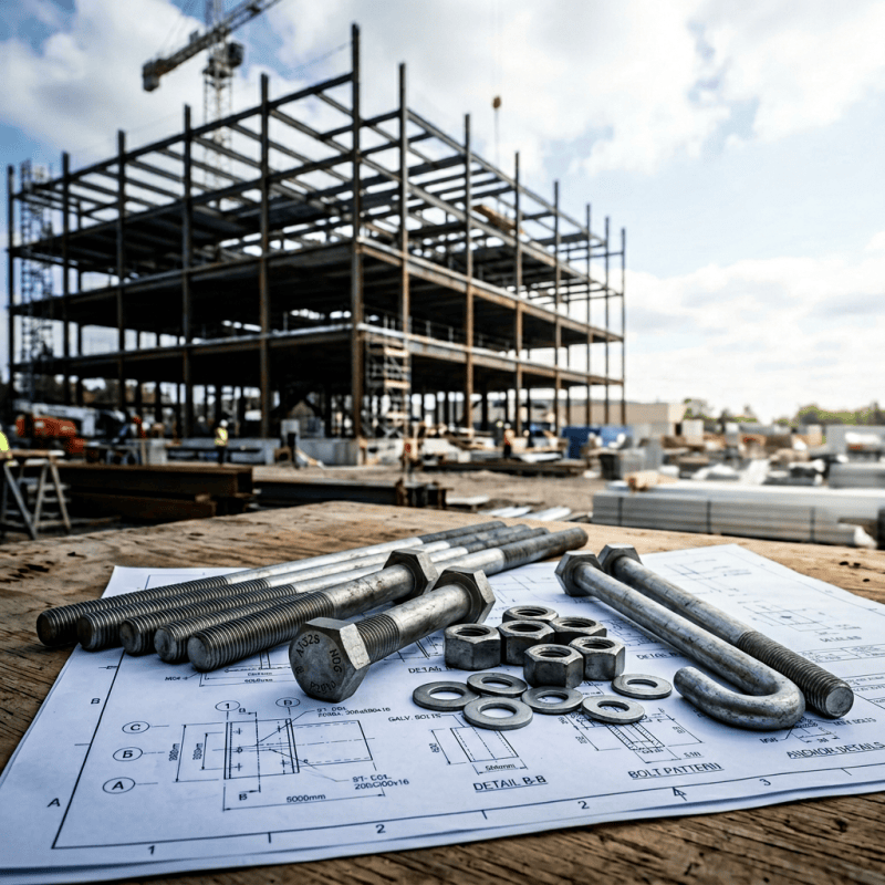 Fastener and hardware components used in automotive construction and assembly.