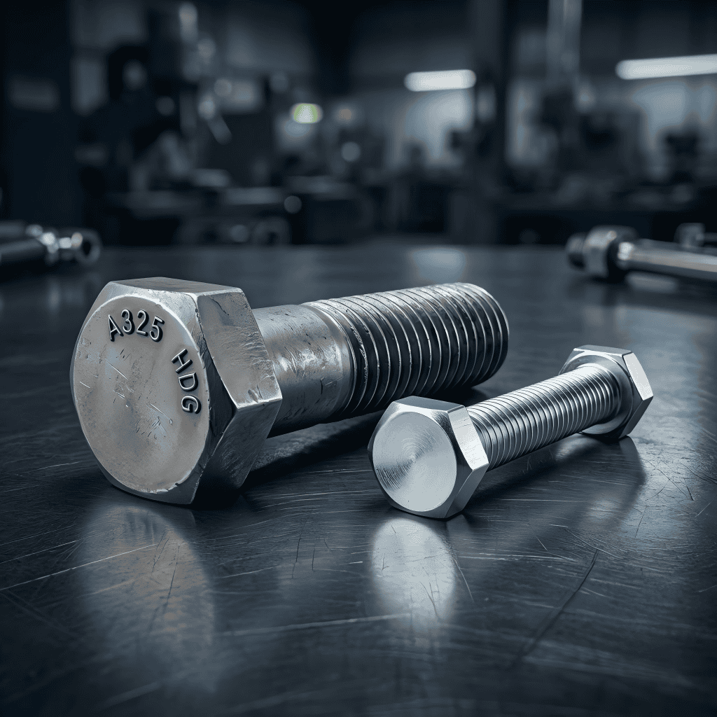 Industrial bolts for machinery assembly and mechanical parts.